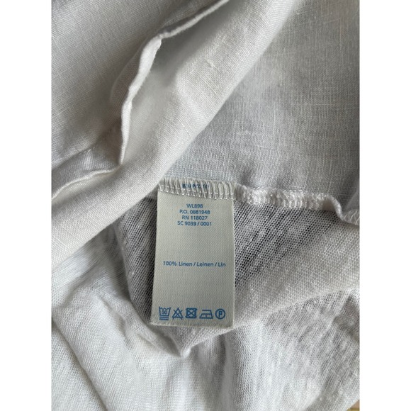 Boden White‎ Linen Tank Top Sleeveless Blouse Casual Summer - Picture 3 of 4